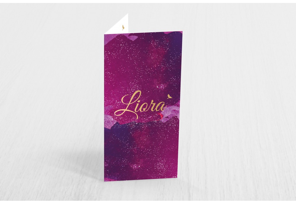 Galaxy met gouden naam